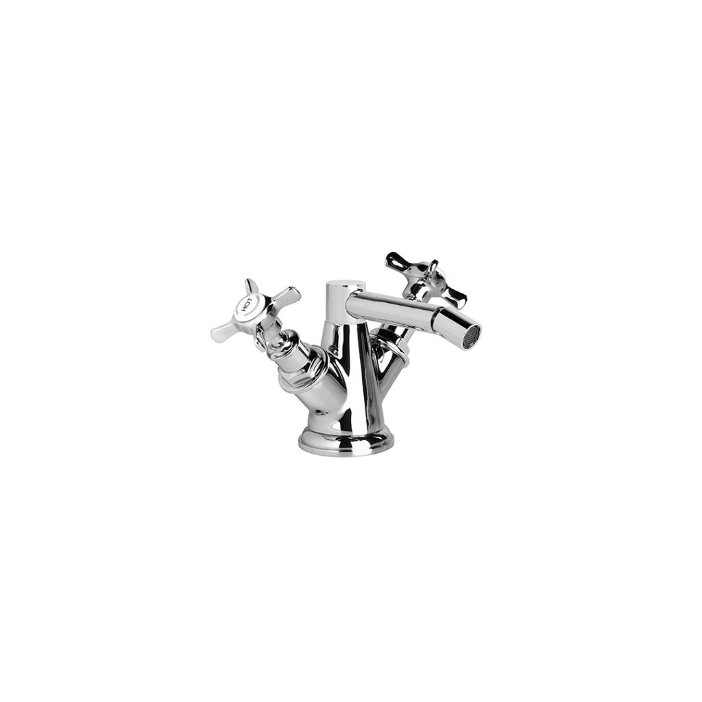 Neu England Bidet Mixer with Cross Handles