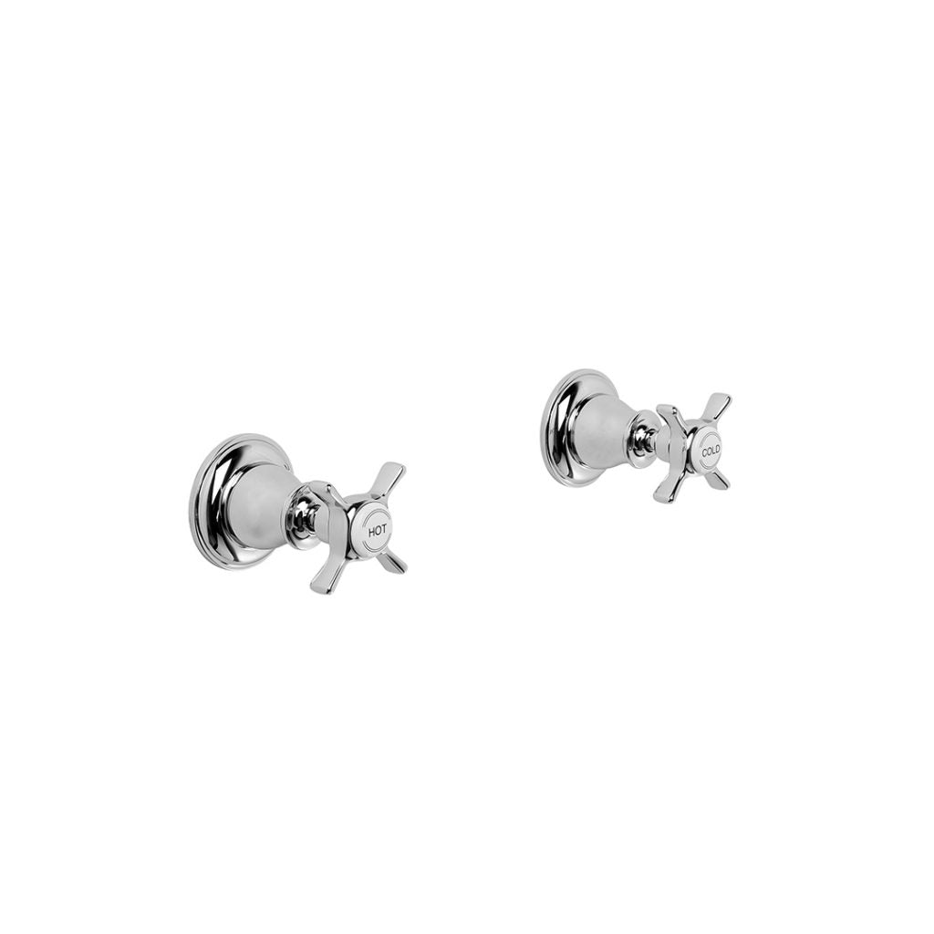 Neu England Wall Taps with Cross Handles