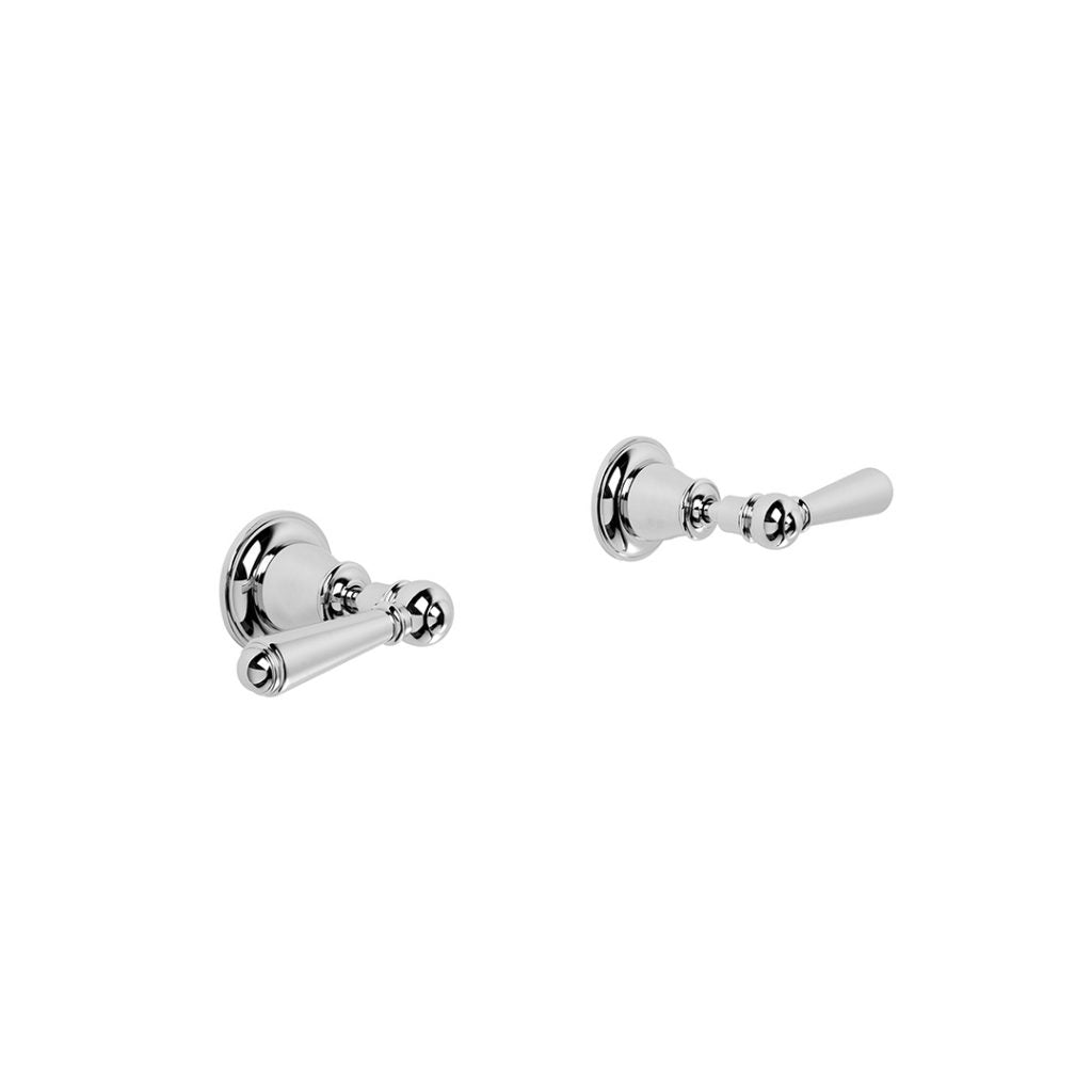 Neu England Wall Taps with Metal Levers