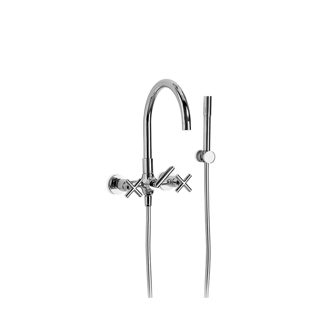 City Plus Bath/Handshower Mixer with Cross Handles