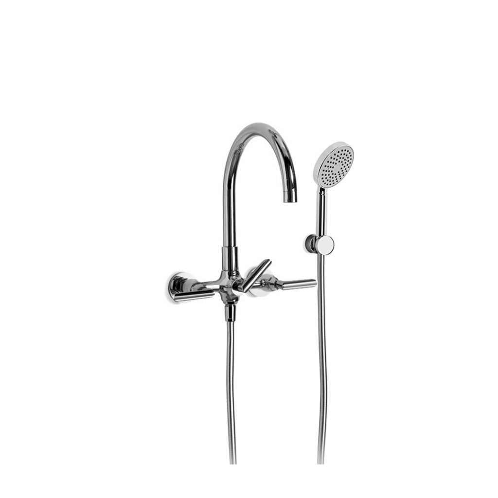 City Plus Bath Mixer with Multi-Function Shower and B Levers