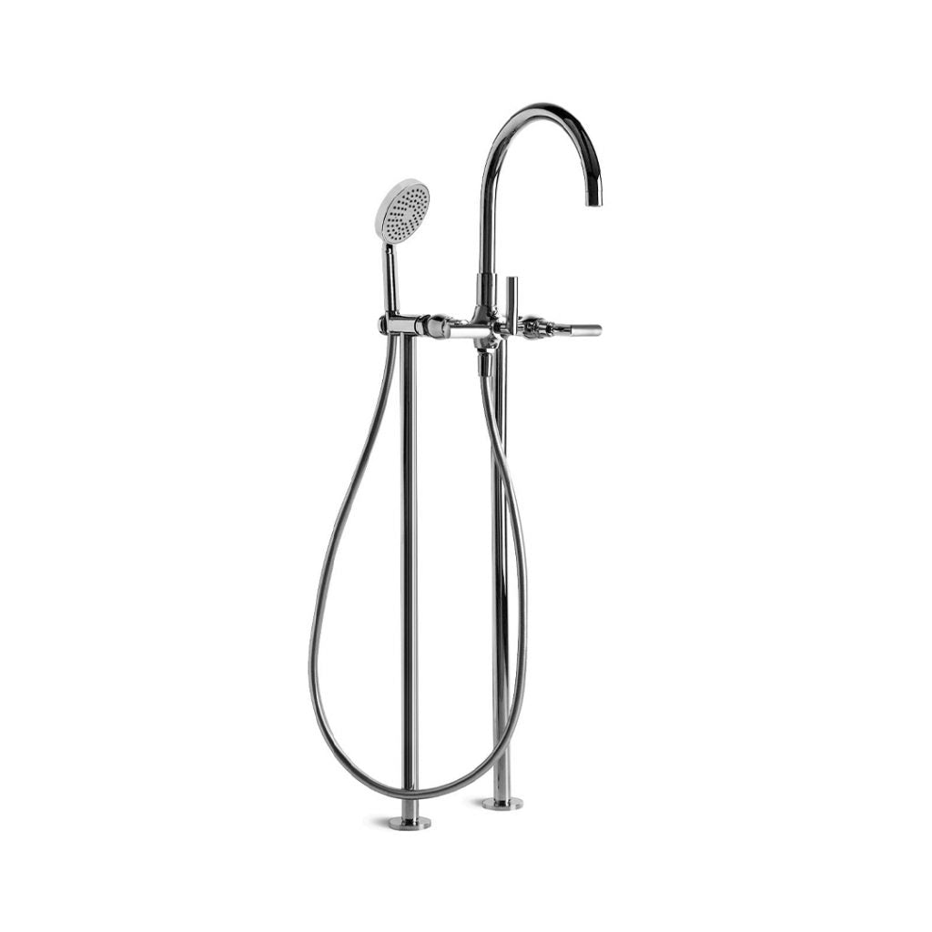City Plus Bath Mixer with Multi-Function Shower and D Levers