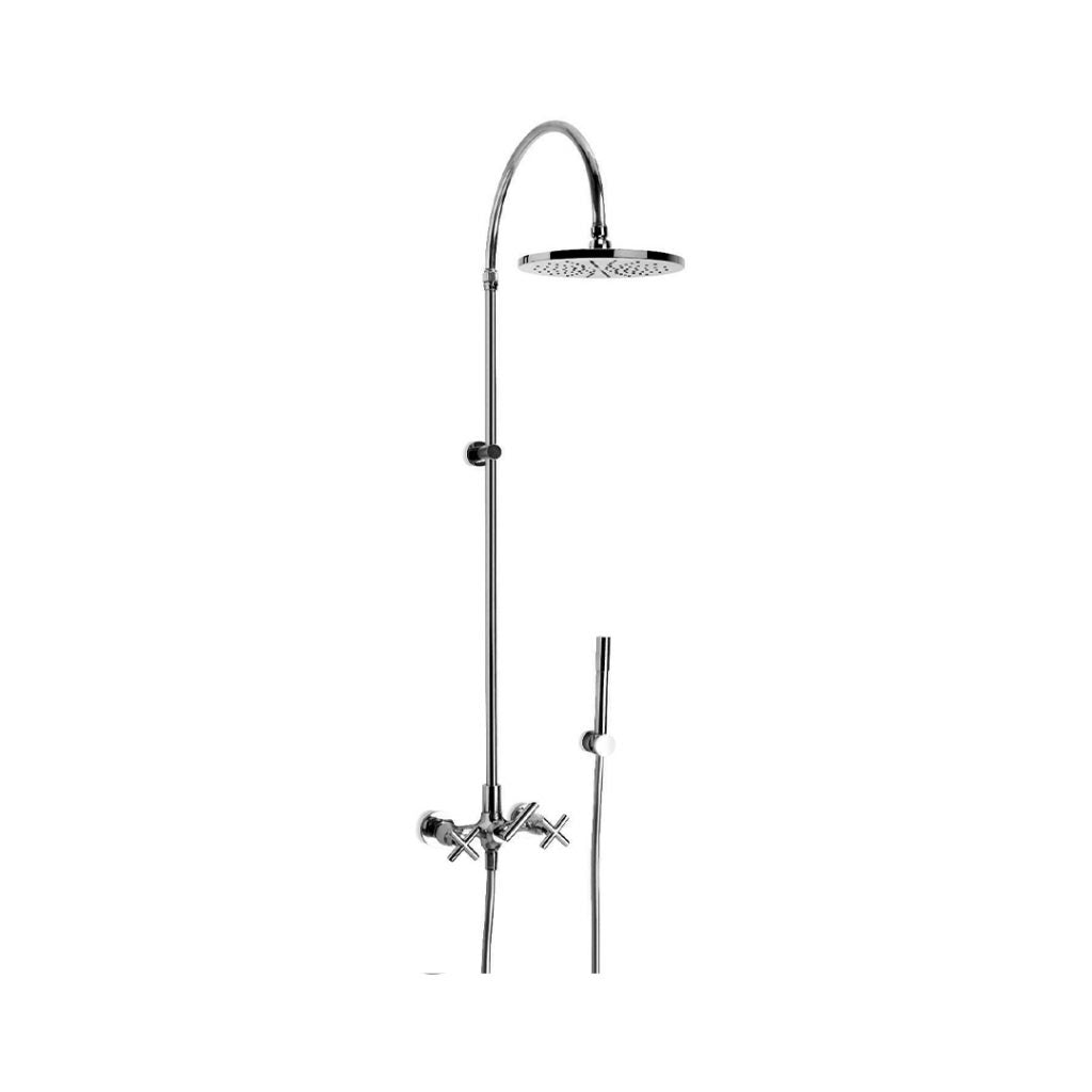 City Plus Shower Set with Cross Handles