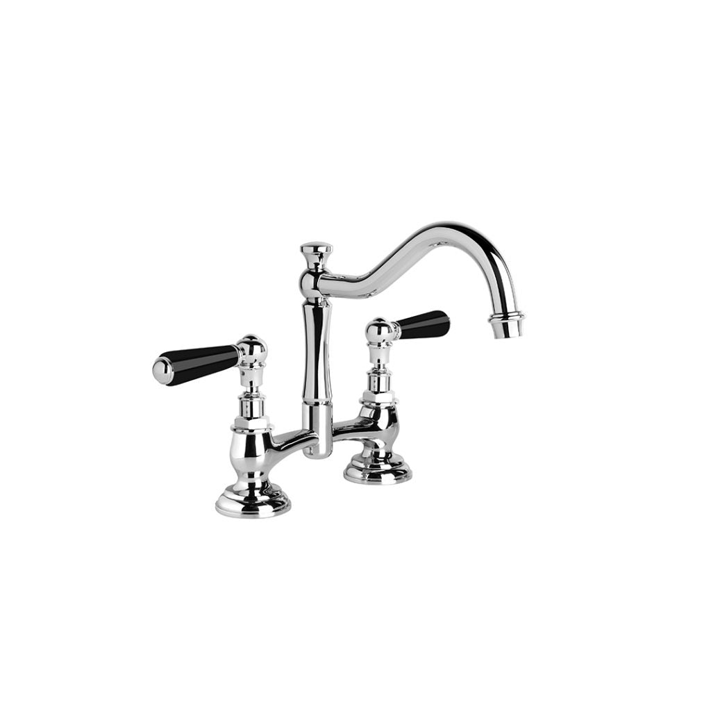 Neu England Kitchen Set with Black Porcelain Levers