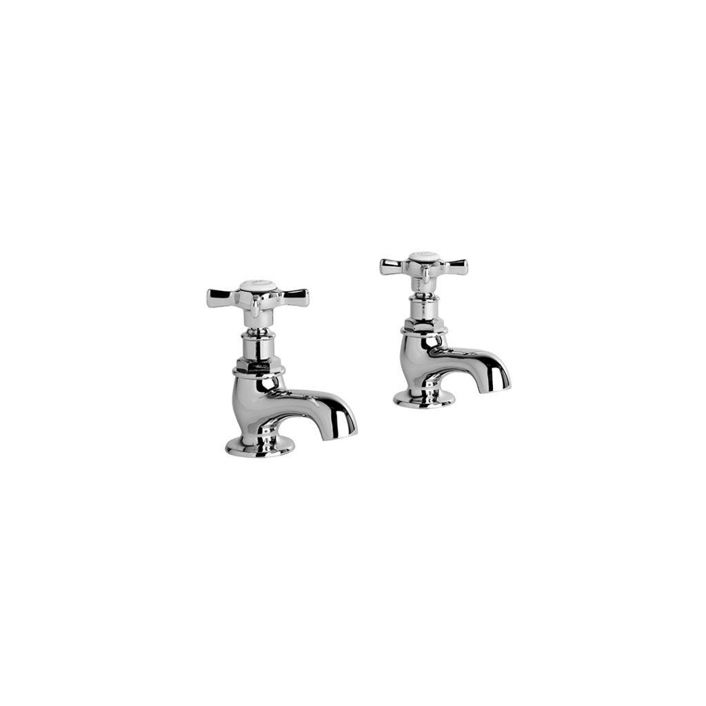 Neu England Pillar Taps with Cross Handles