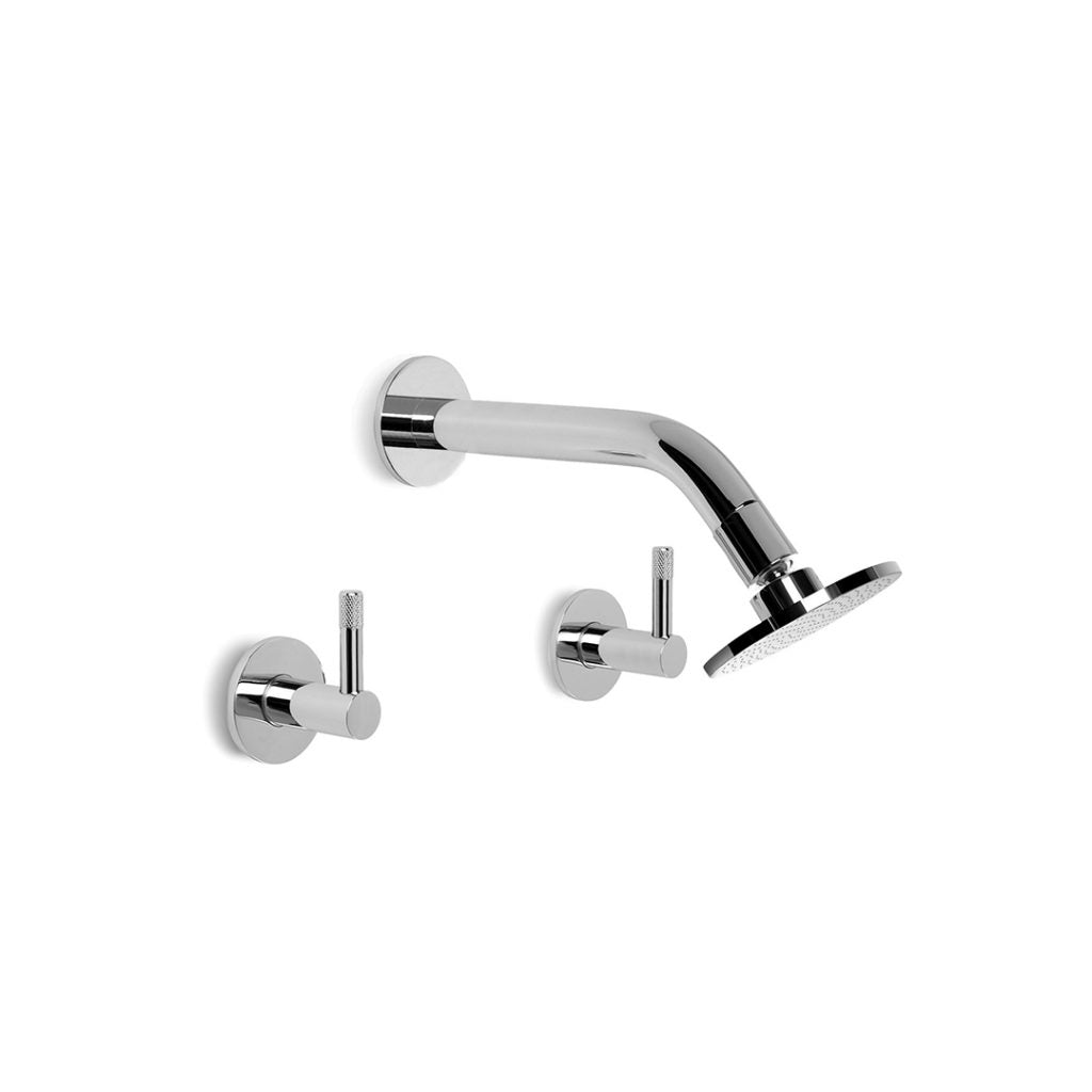 Yokato Shower Set with 100mm Rose and Knurled Levers
