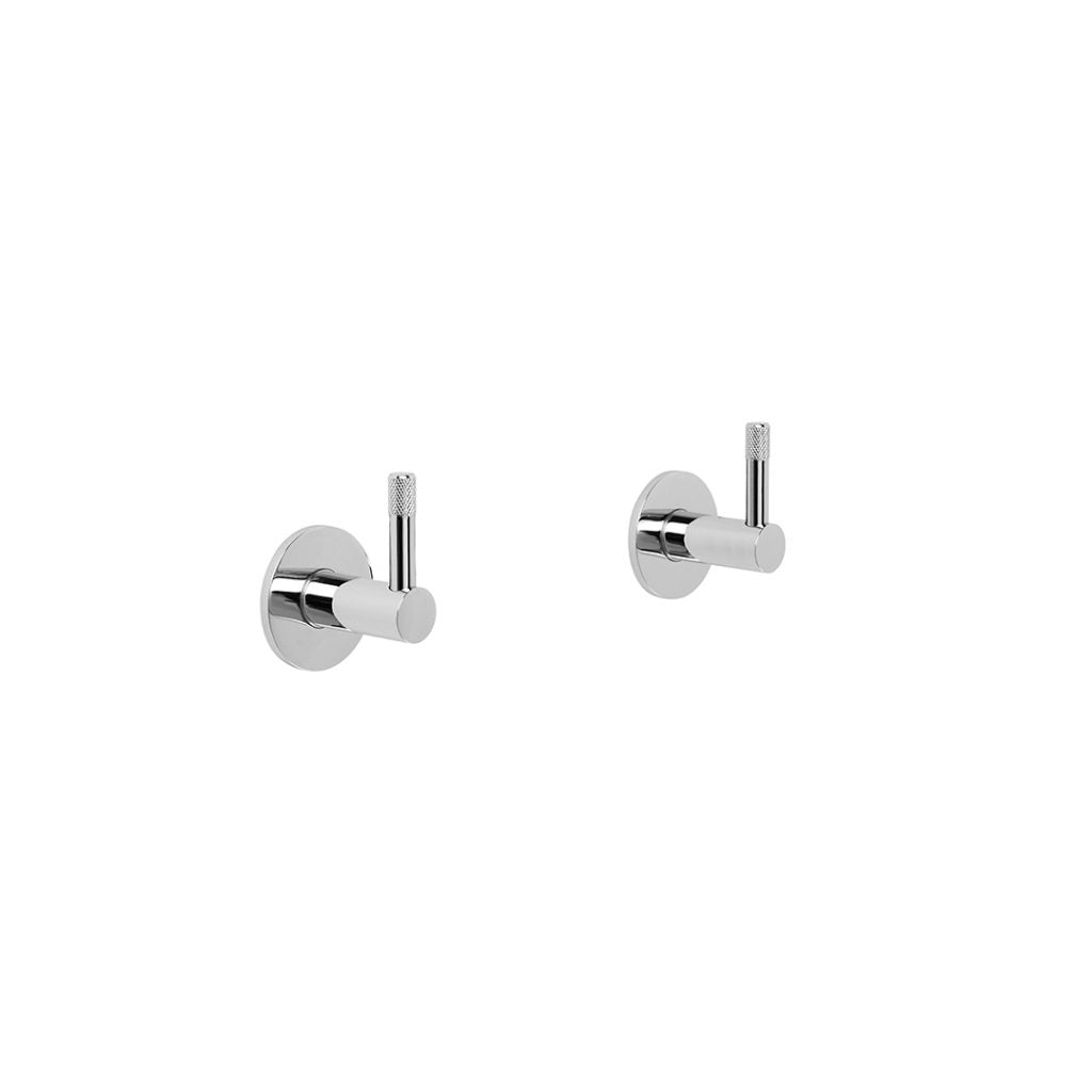 Yokato Wall Taps with Knurled Levers