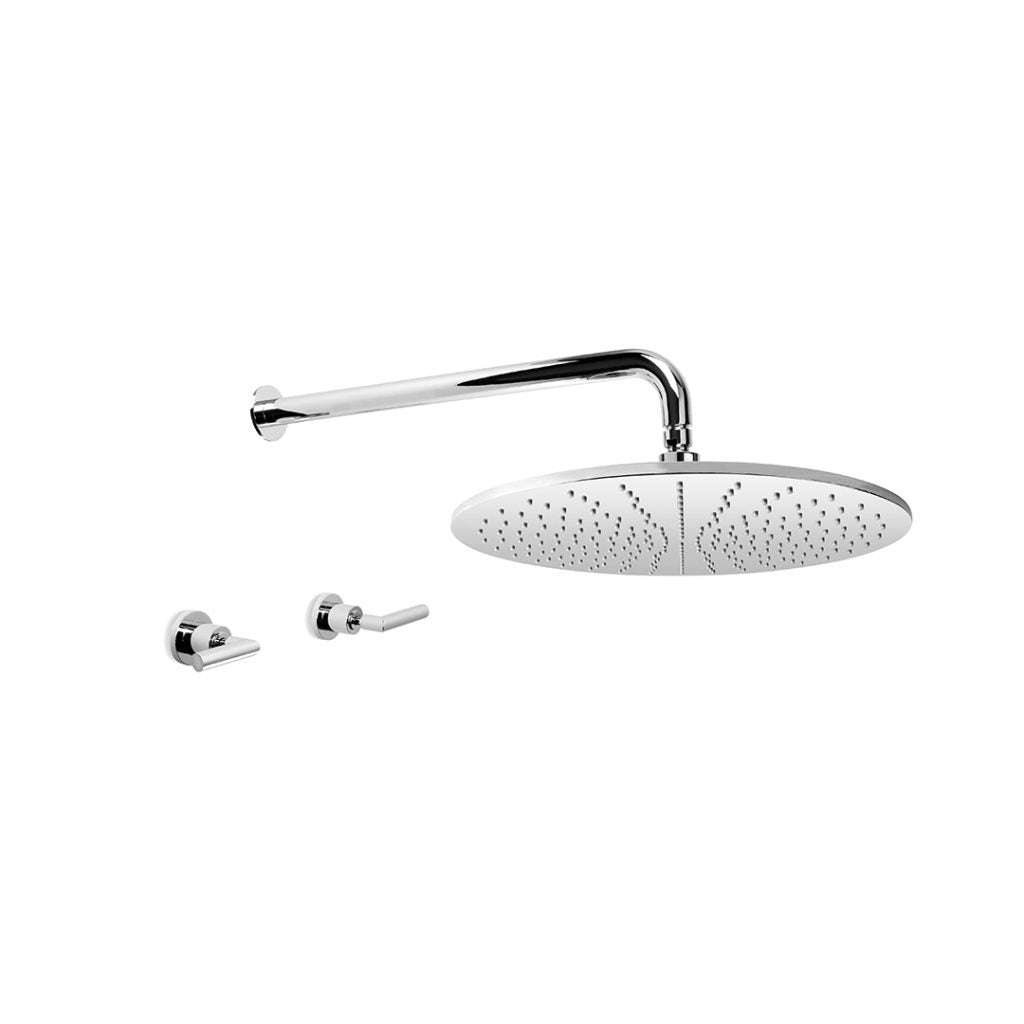 City Plus Shower Set with 400mm Rose and D Levers
