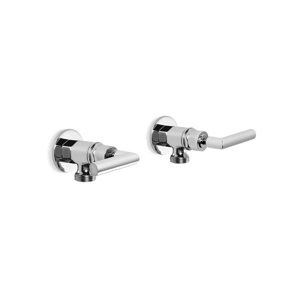 City Plus Washing Machine Taps with D Levers