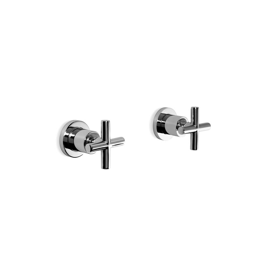 City Plus Wall Taps with Cross Handles